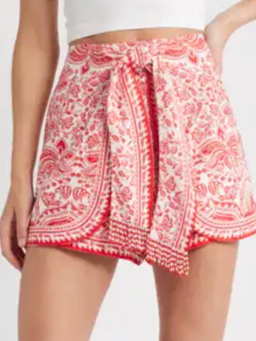 FARM Rio River Ride Linen Blend Shorts